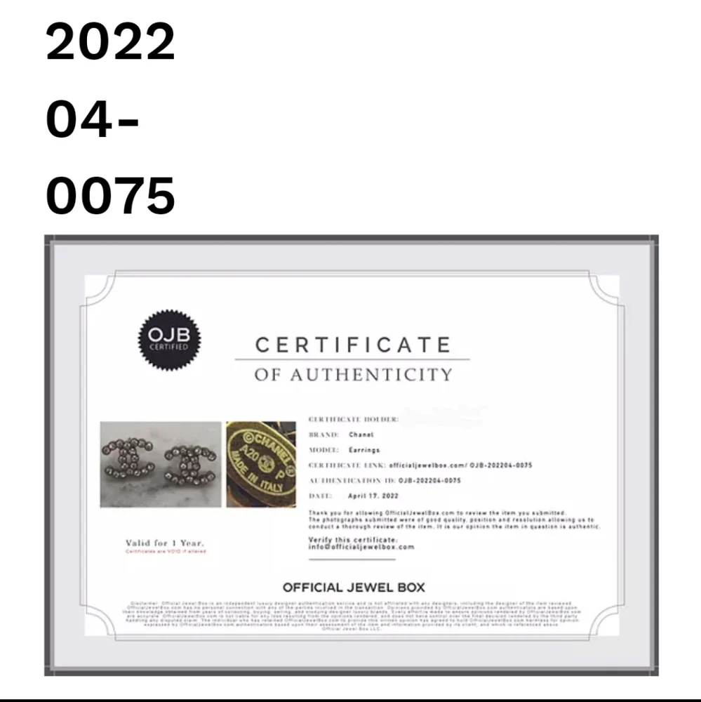 SOLD Auth RARE Chanel bronze w/ crystal CC earrings! - Picture 5 of 5